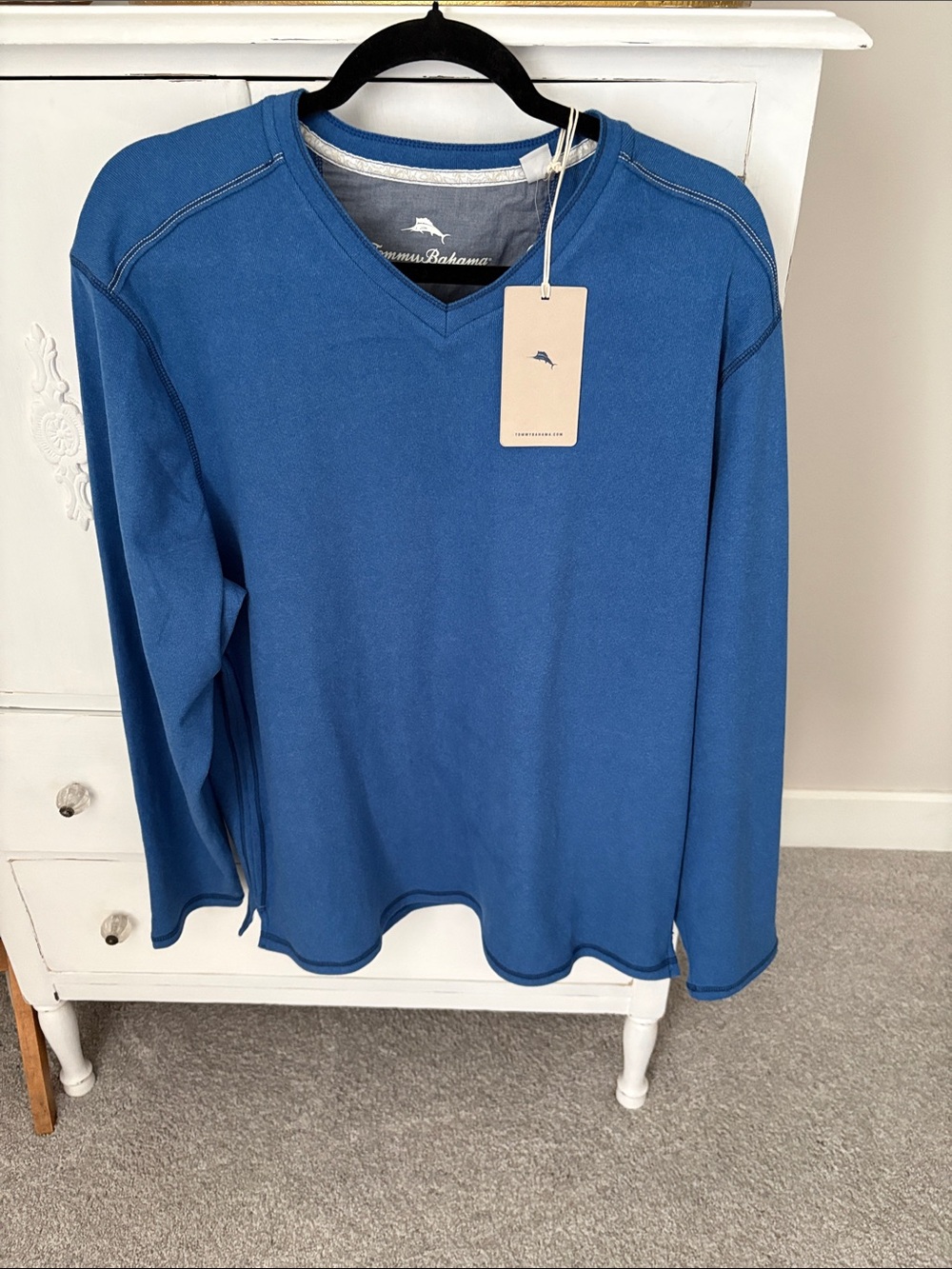 Tommy Bahama Men's Royal Blue V-Neck Pullover